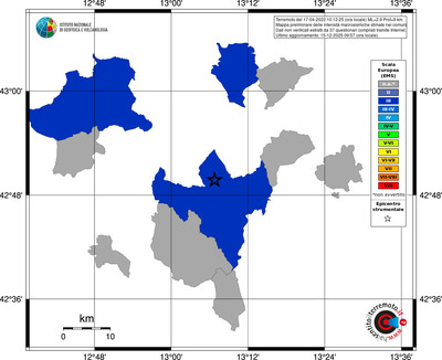 Mappa EMS - territori comuni