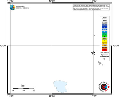 Mappa EMS - territori località