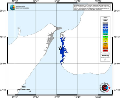Mappa EMS - territori località