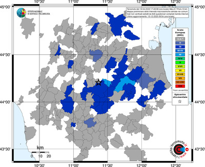 Mappa EMS - territori comuni
