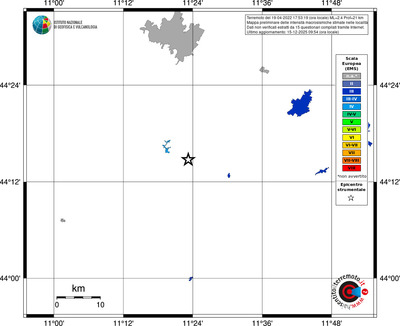 Mappa EMS - territori località