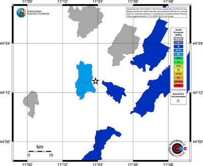 Mappa EMS - territori comuni