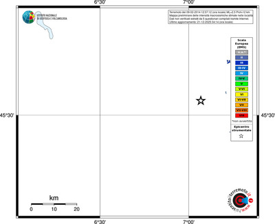Mappa EMS - territori località