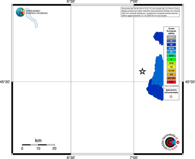 Mappa EMS - territori comuni