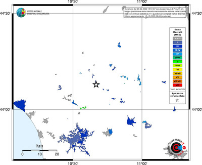 Mappa MCS - territori località