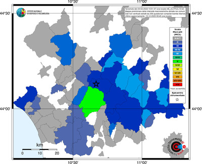 Mappa MCS - territori comuni