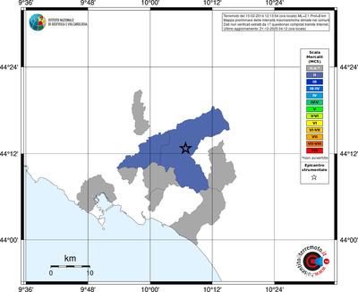 Mappa MCS - territori comuni