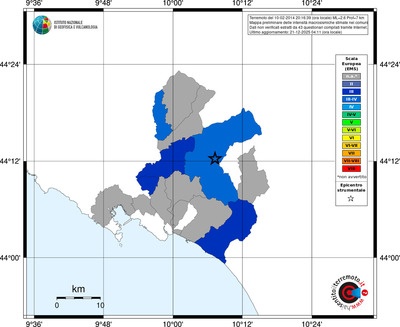 Mappa EMS - territori comuni