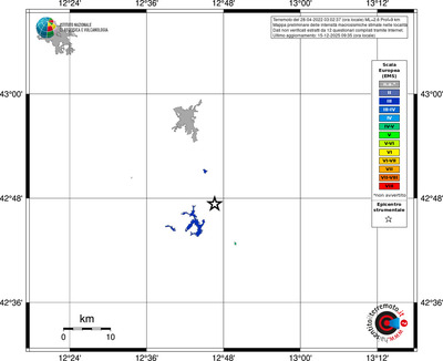 Mappa EMS - territori località
