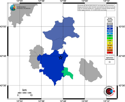 Mappa MCS - territori comuni