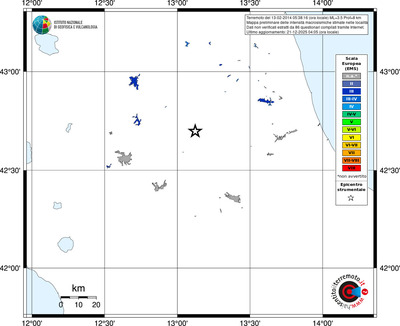 Mappa EMS - territori località