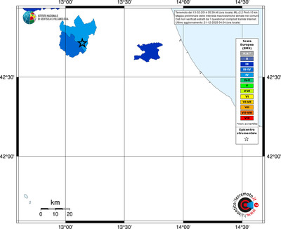 Mappa EMS - territori comuni