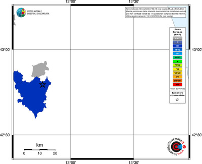 Mappa EMS - territori comuni