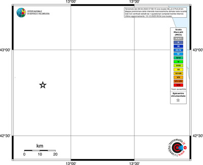 Mappa MCS - territori località