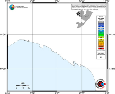 Mappa EMS - territori comuni