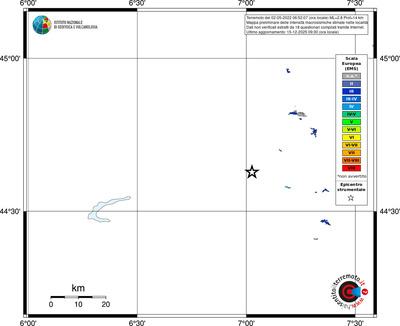 Mappa EMS - territori località