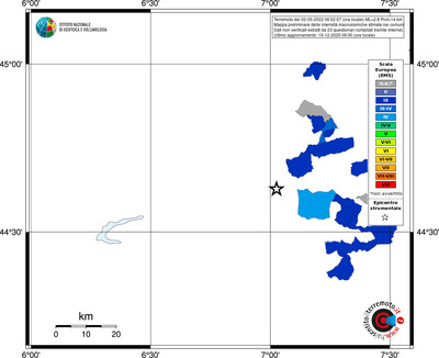 Mappa EMS - territori comuni