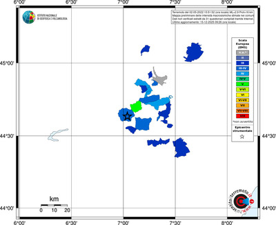 Mappa EMS - territori comuni