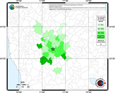 Mappa territorio comunale con almeno 3 questionari