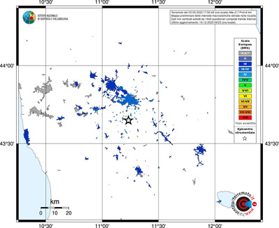Mappa EMS - territori località