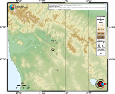 Mappa comuni con almeno 3 questionari