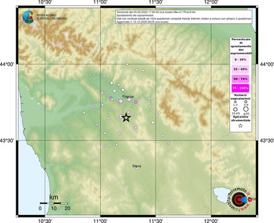 Mappa comuni con almeno 3 questionari