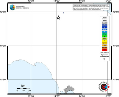 Mappa EMS - territori località