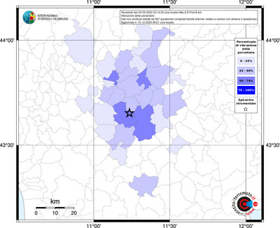 Mappa territorio comunale con almeno 3 questionari