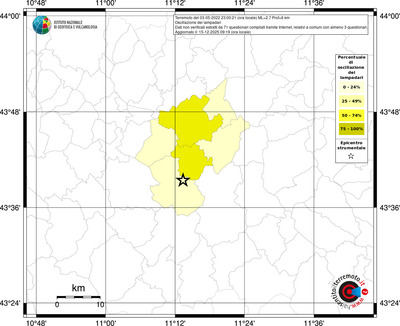 Mappa territorio comunale con almeno 3 questionari