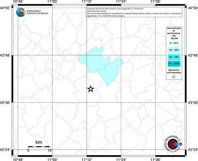 Mappa territorio comunale con almeno 3 questionari