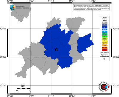 Mappa EMS - territori comuni