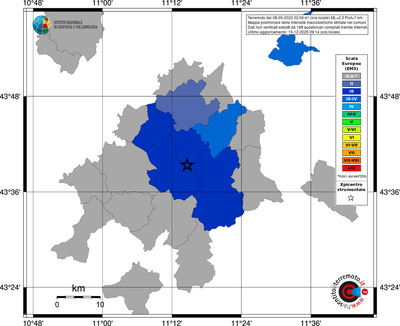 Mappa EMS - territori comuni