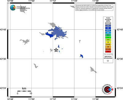 Mappa EMS - territori località