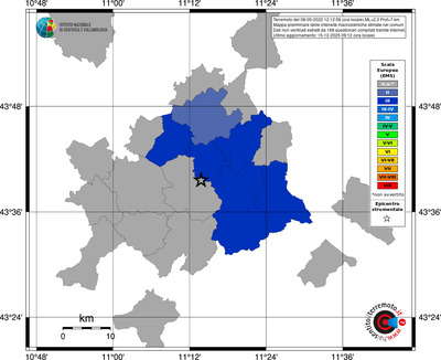 Mappa EMS - territori comuni