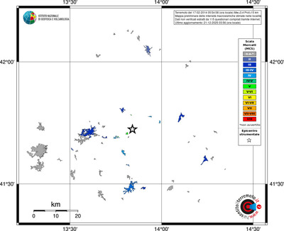 Mappa MCS - territori località