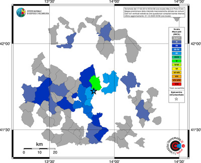Mappa MCS - territori comuni