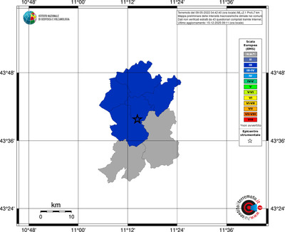 Mappa EMS - territori comuni