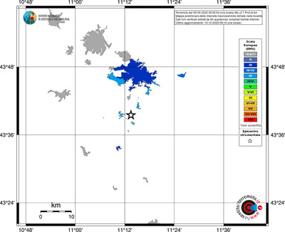 Mappa EMS - territori località