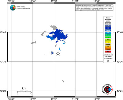 Mappa EMS - territori località
