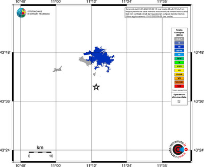 Mappa EMS - territori località