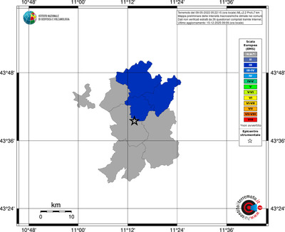 Mappa EMS - territori comuni