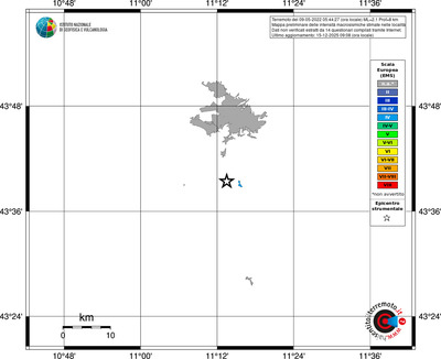 Mappa EMS - territori località