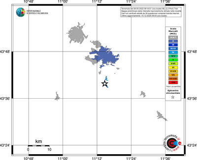 Mappa MCS - territori località