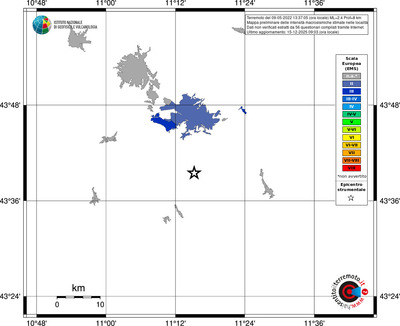 Mappa EMS - territori località