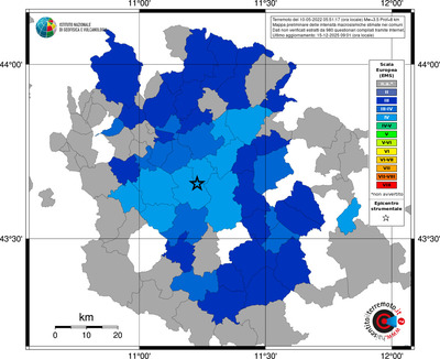 Mappa EMS - territori comuni