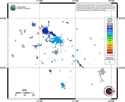 Mappa MCS - territori località