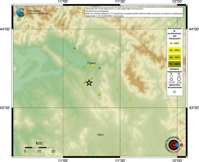 Mappa comuni con almeno 3 questionari