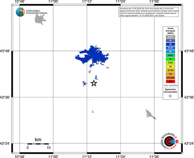 Mappa EMS - territori località