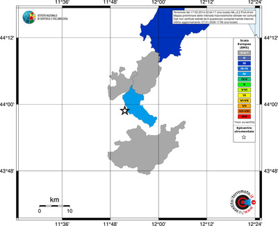 Mappa EMS - territori comuni
