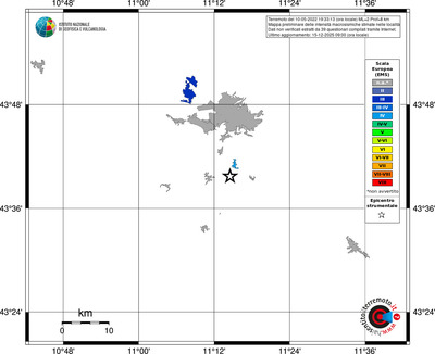 Mappa EMS - territori località